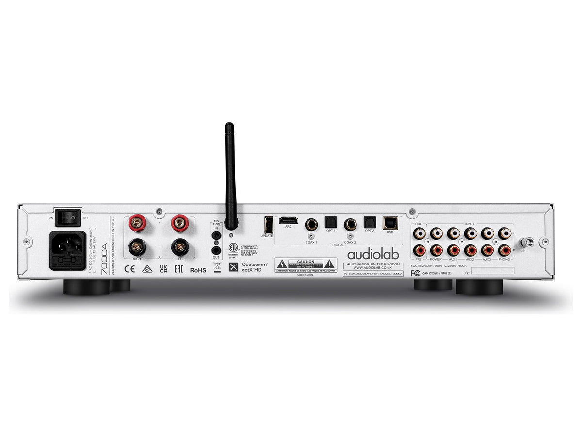Audiolab 7000A, Silver, pannello posteriore