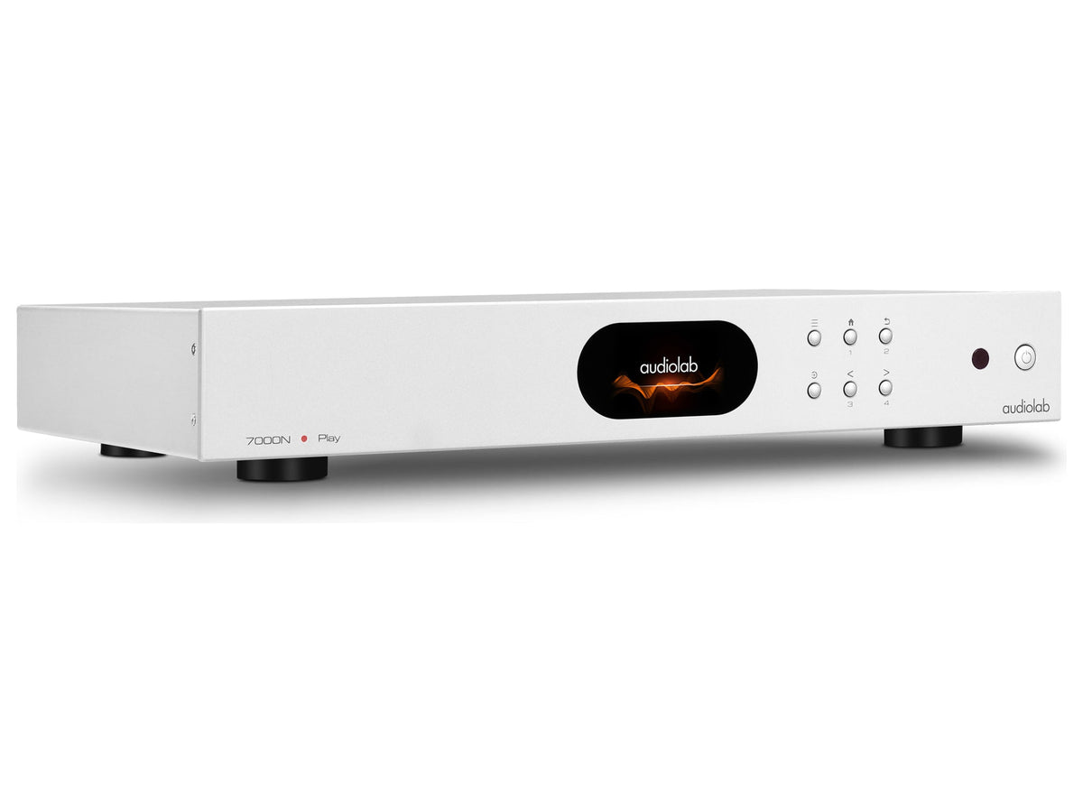 Audiolab 7000N Play, Silver, vista di tre quarti