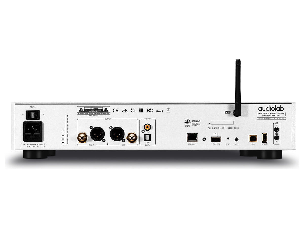 Audiolab 9000N, Silver, pannello posteriore