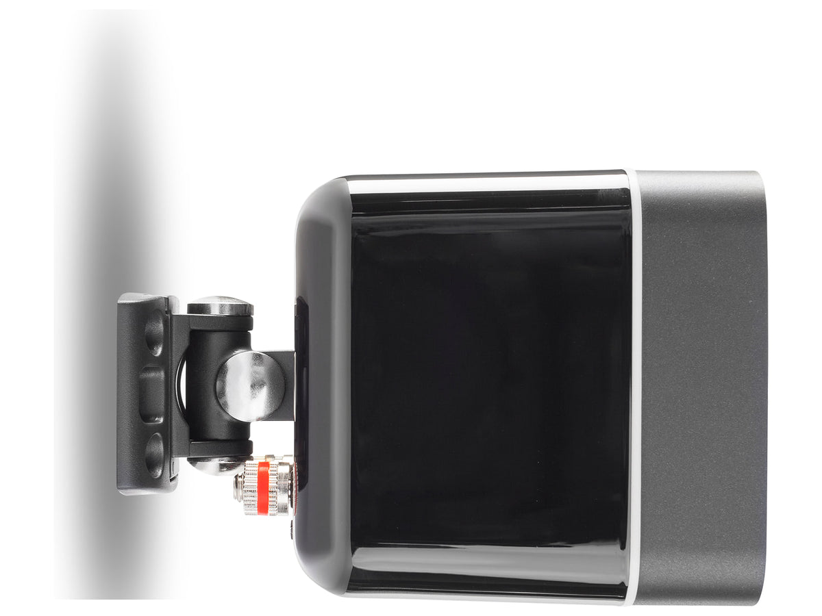 Cambridge Audio Minx 400M — Nero, montata su un diffusore Minx (non incluso), vista laterale