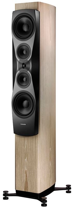 Dynaudio Confidence 60, finitura Blonde Wood, vista di tre quarti