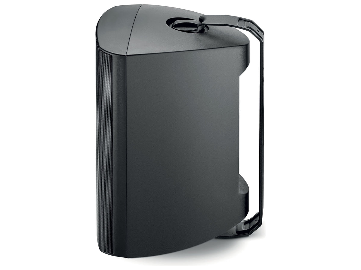 Focal 100 OD8, Nero, vista laterale con griglia