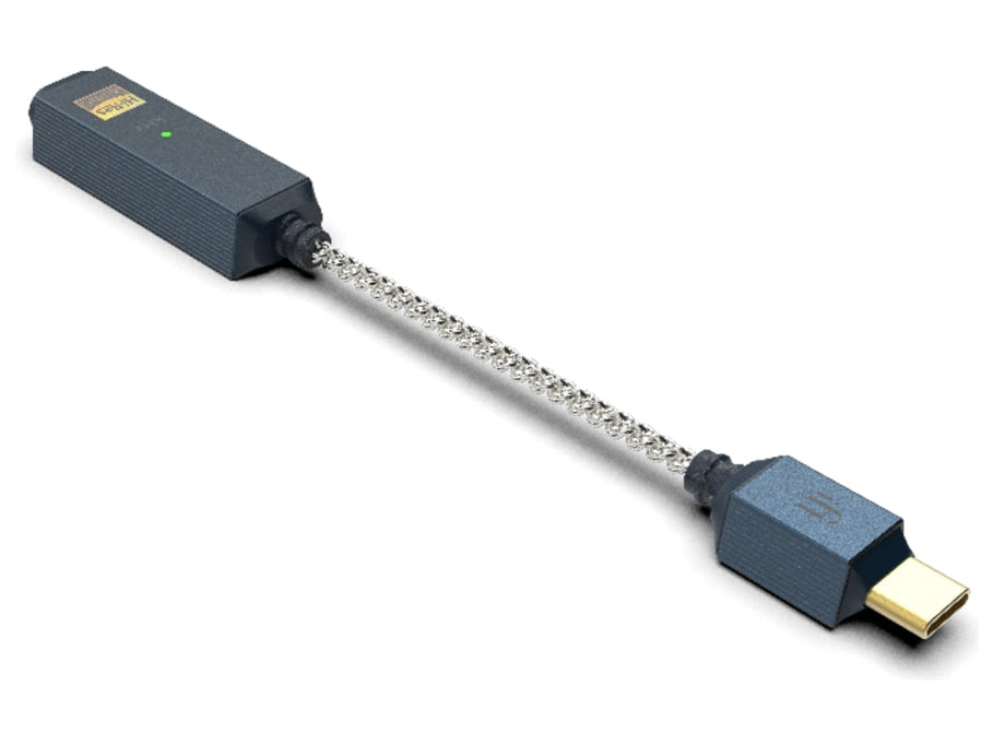 iFi Audio GO link 2 Max — 3/4 dal lato USB-C