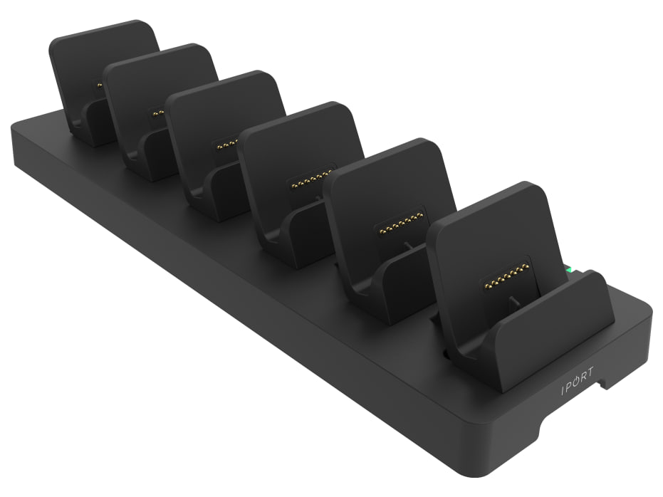 IPORT CONNECT PRO Multidock 6, vista di tre quarti
