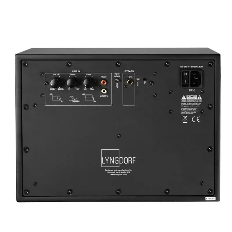 Lyngdorf BW-3, vista posteriore