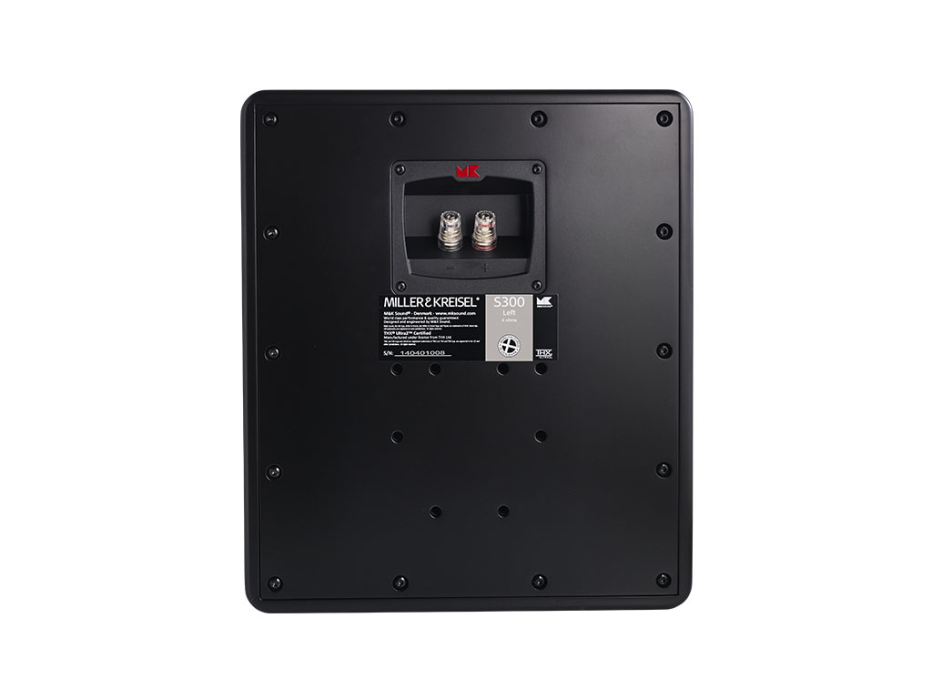 MK Sound S300 (Right/Center), vista posteriore