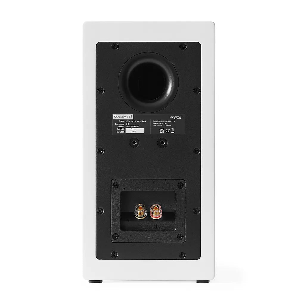 Tangent Spectrum II X5, Vista posteriore Finitura Bianco