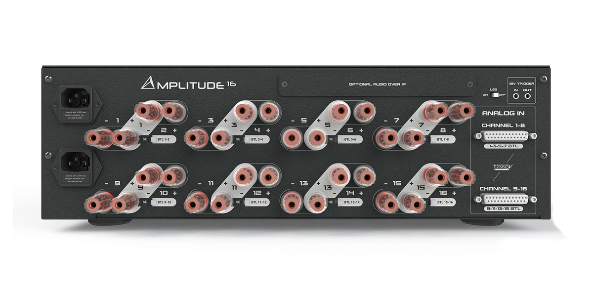 Trinnov Amplitude 16 — Vista posteriore