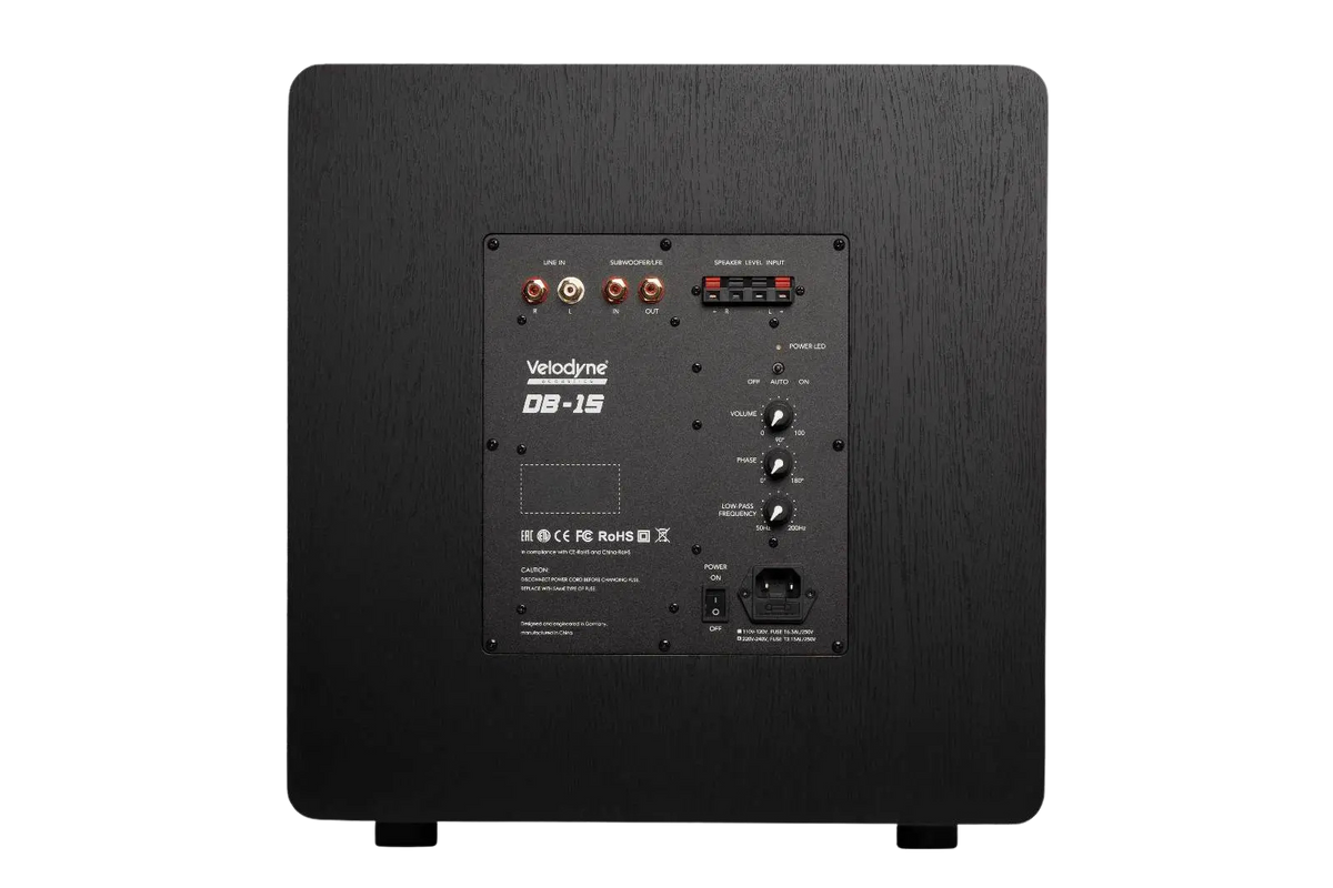 Velodyne Deep Blue 15, vista posteriore