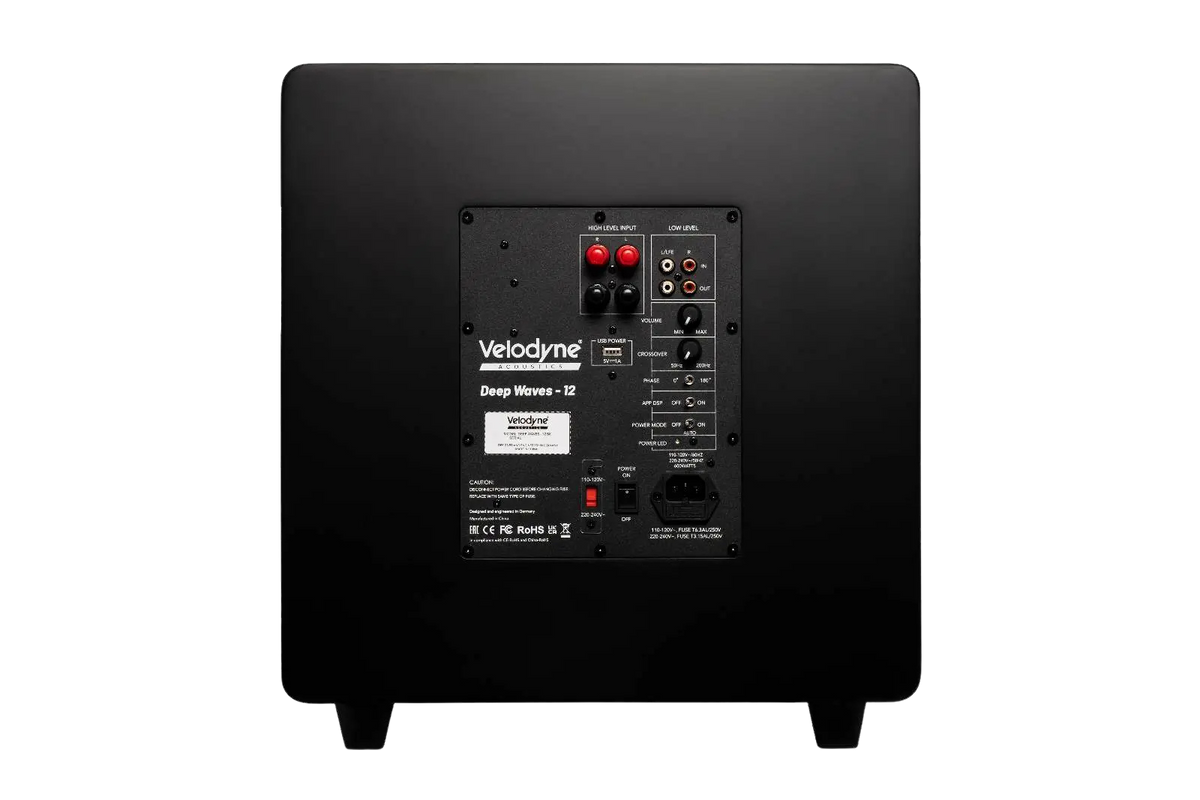 Velodyne Deep Waves 12, vista posteriore