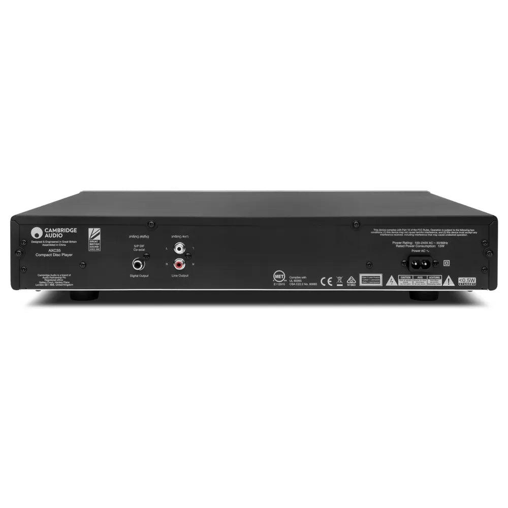 Cambridge Audio AXC35 — retro con uscite analogiche RCA e uscita digitale coassiale