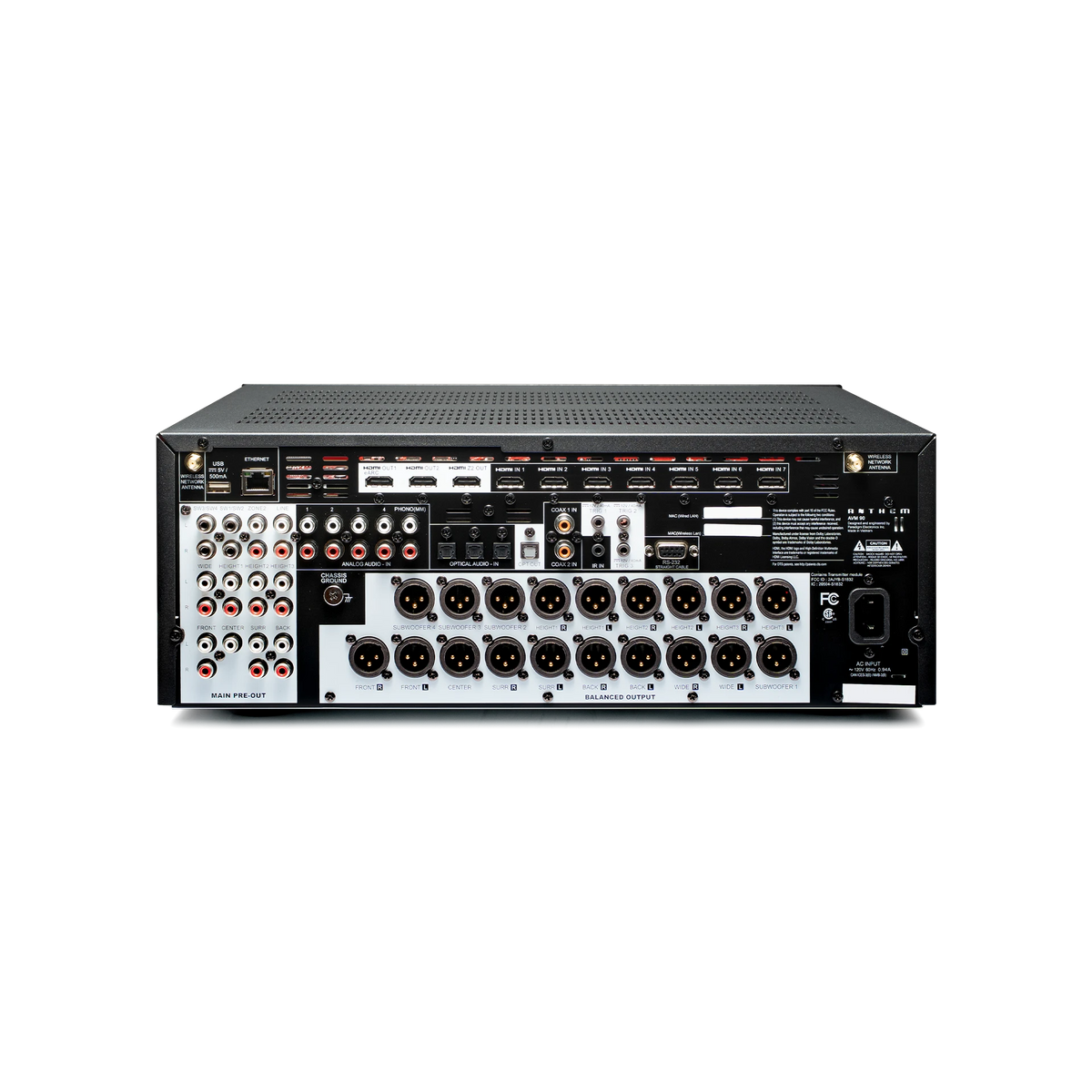Anthem AVM90 8K — Vista posteriore