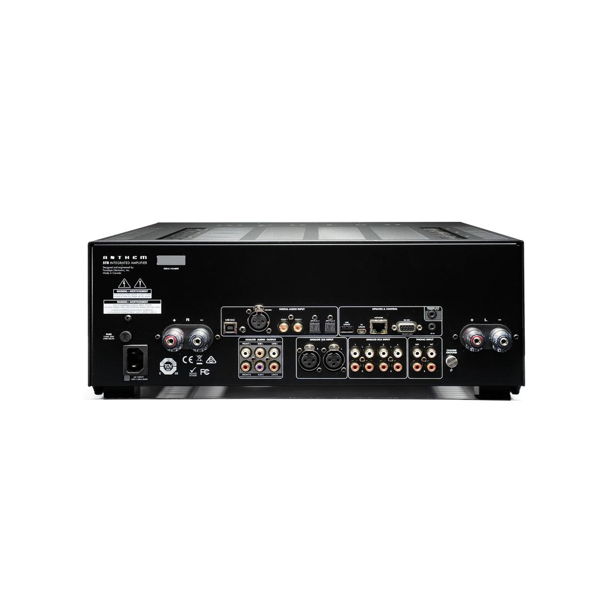 Anthem STR Integrated Amplifier — Vista posteriore