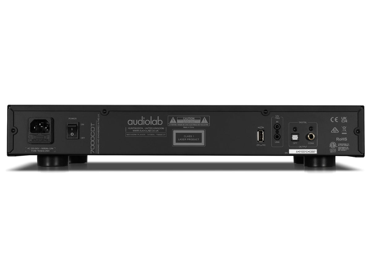 Audiolab 7000CDT, Nero, pannello posteriore