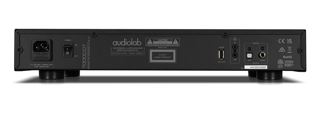 Audiolab 7000CDT — Vista posteriore