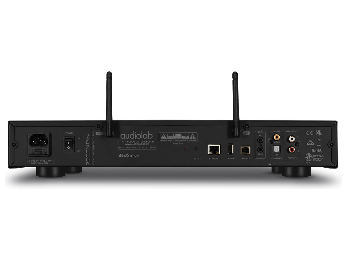 Audiolab 7000N Play, Nero, pannello posteriore
