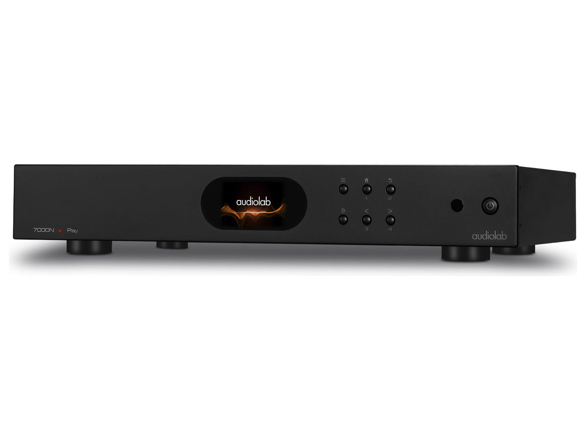 Audiolab 7000N Play, Nero, vista di tre quarti