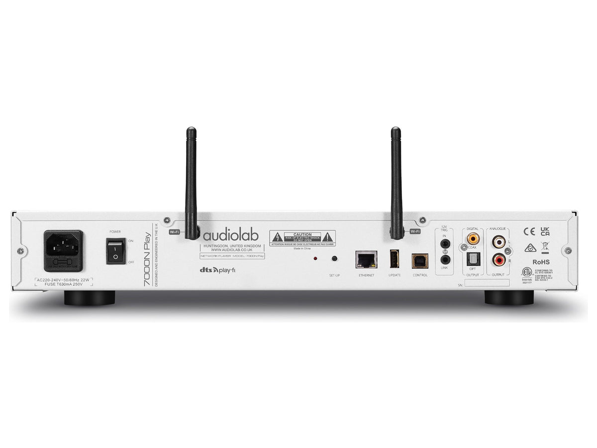 Audiolab 7000N Play, Silver, pannello posteriore