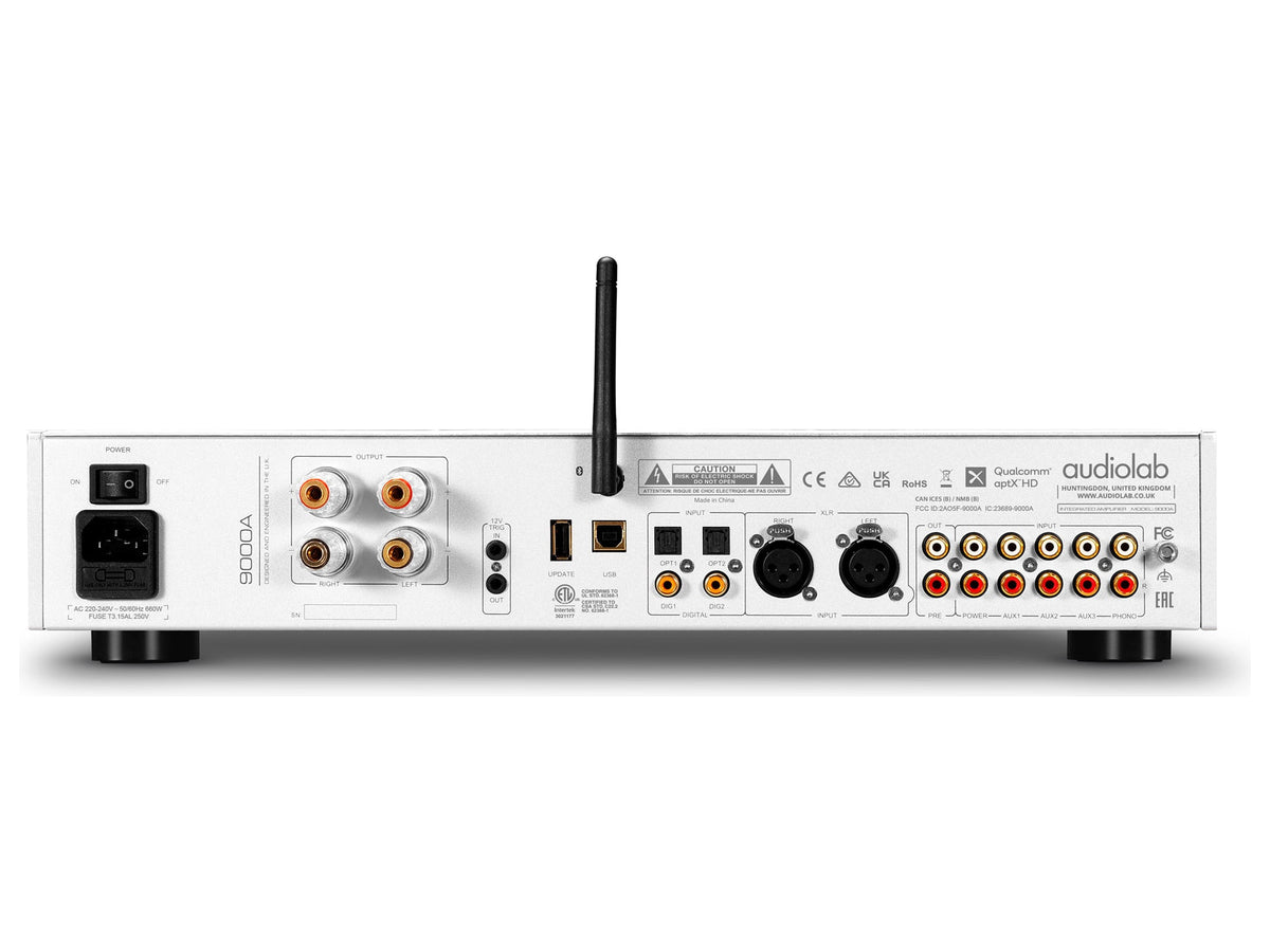 Audiolab 9000A, Silver, pannello posteriore