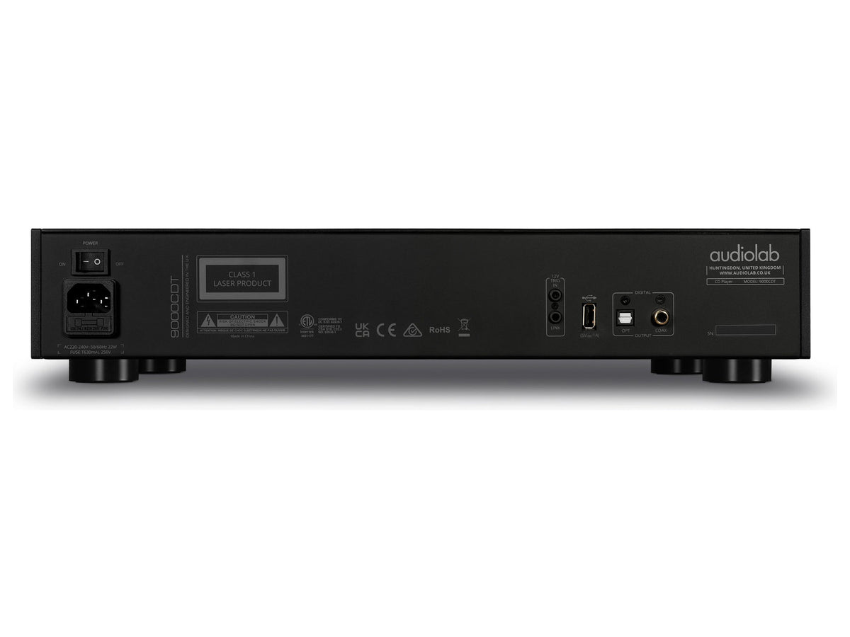 Audiolab 9000CDT — Nero, pannello posteriore