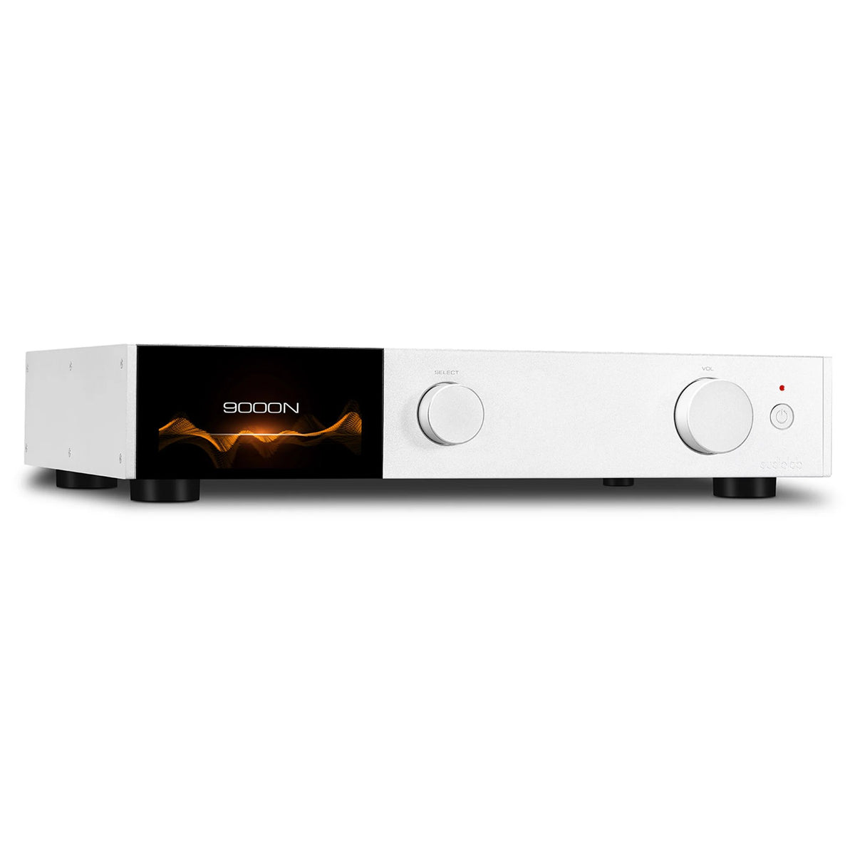 Audiolab 9000N — vista laterale finitura silver