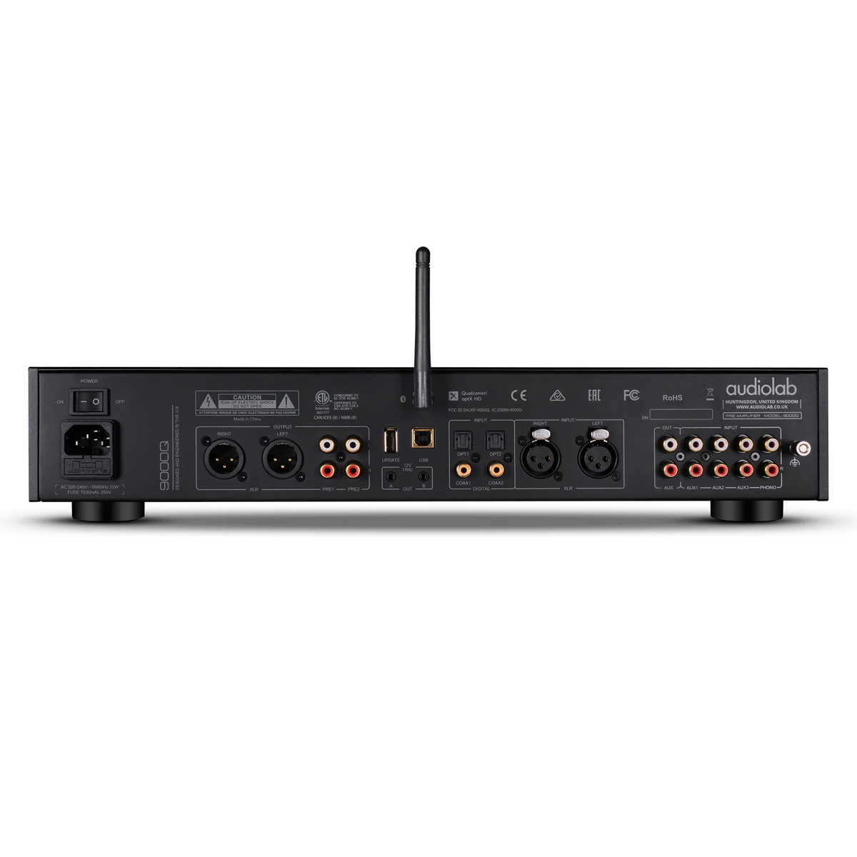 Audiolab 9000Q — Vista posteriore