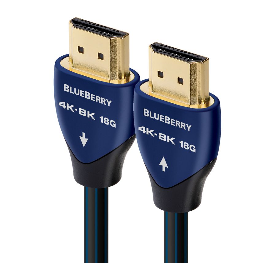 AudioQuest BlueBerry 18, connettori in primo piano