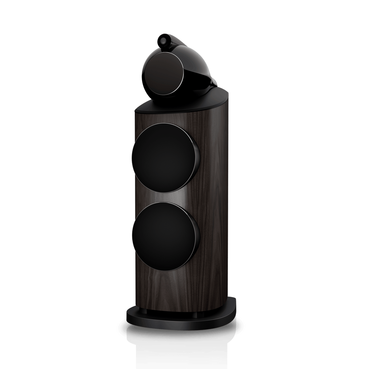 B&W 801 D5, Dark Walnut, con griglia