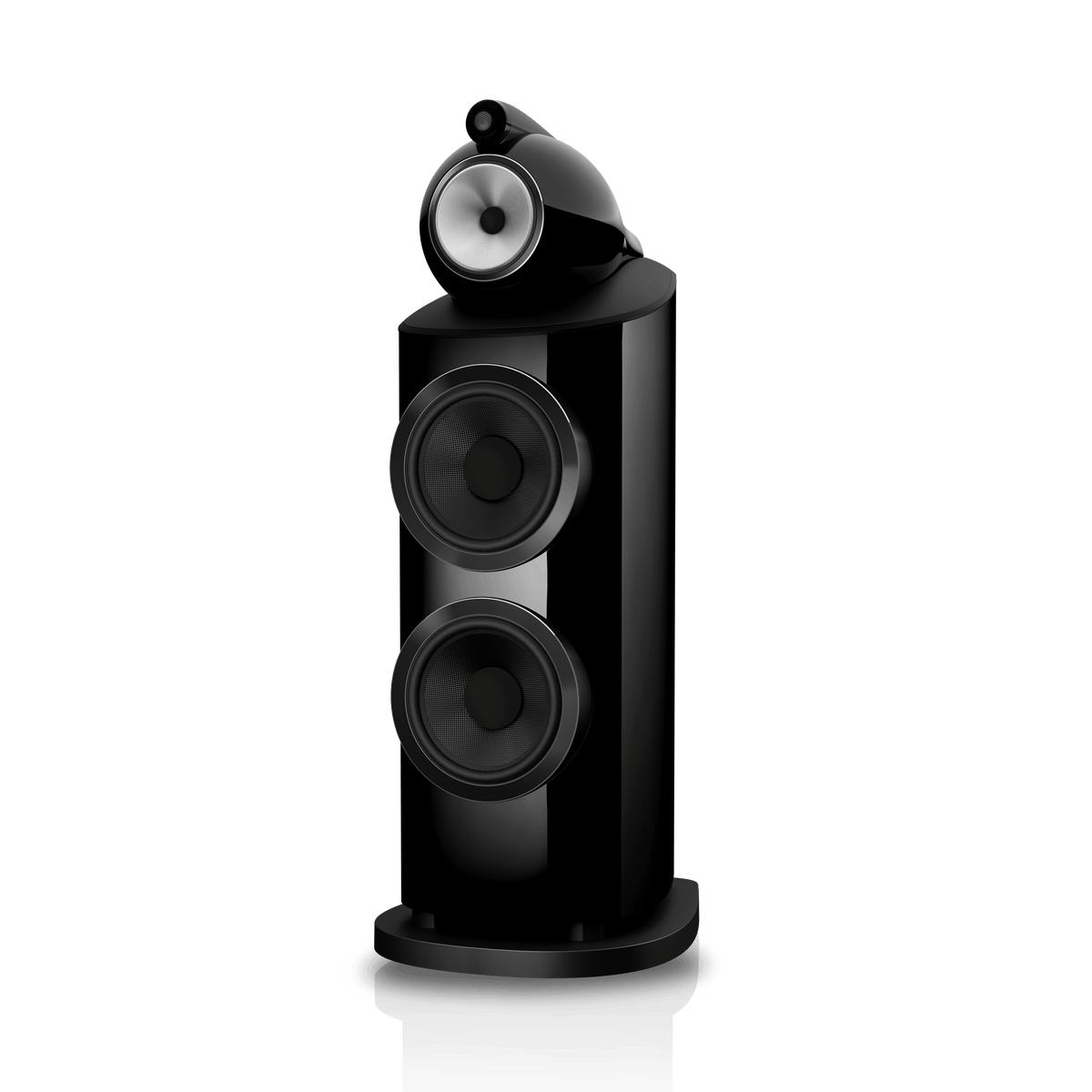 B&W 801 D5, Stealth Black, vista di tre quarti