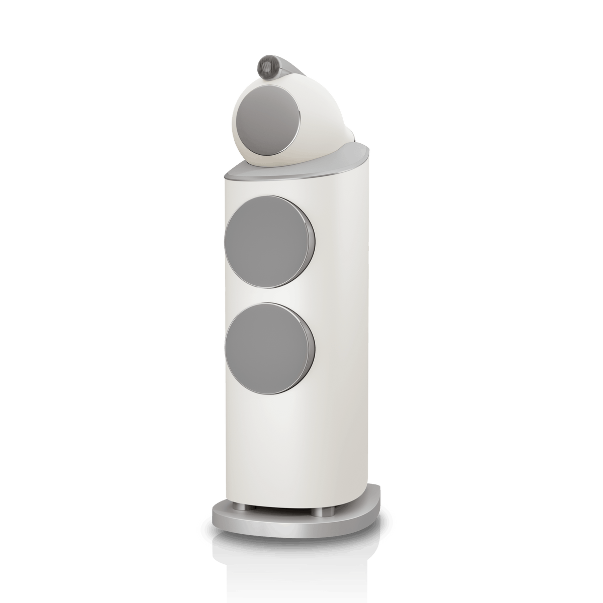 B&W 802 D5, Warm White, con griglia