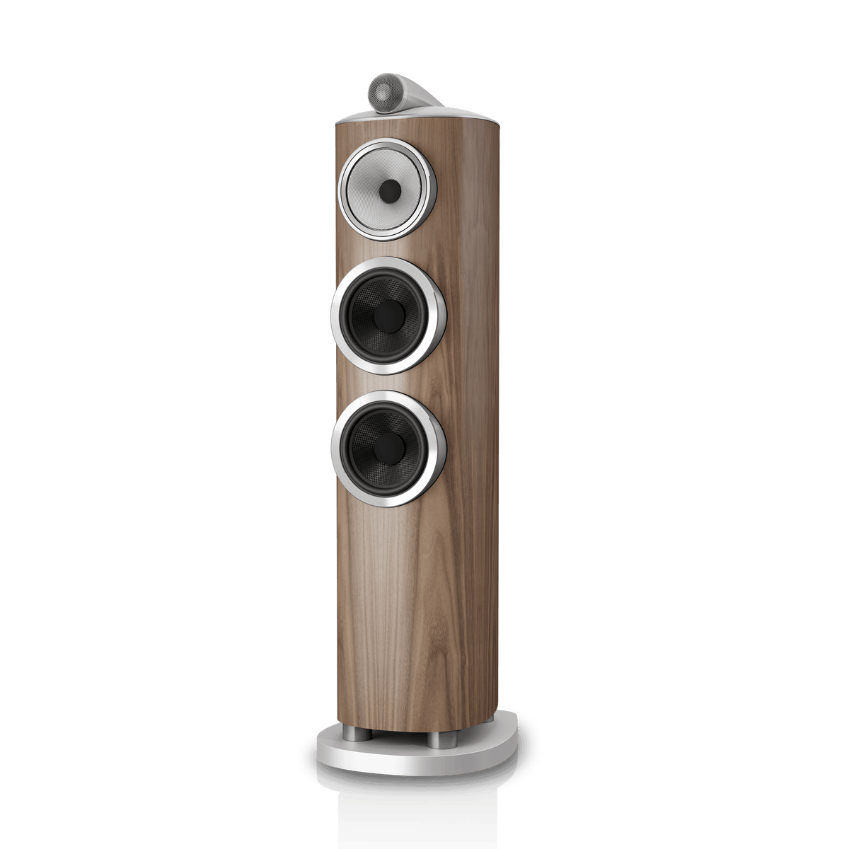 B&W 804 D5, Light Walnut, vista di tre quarti