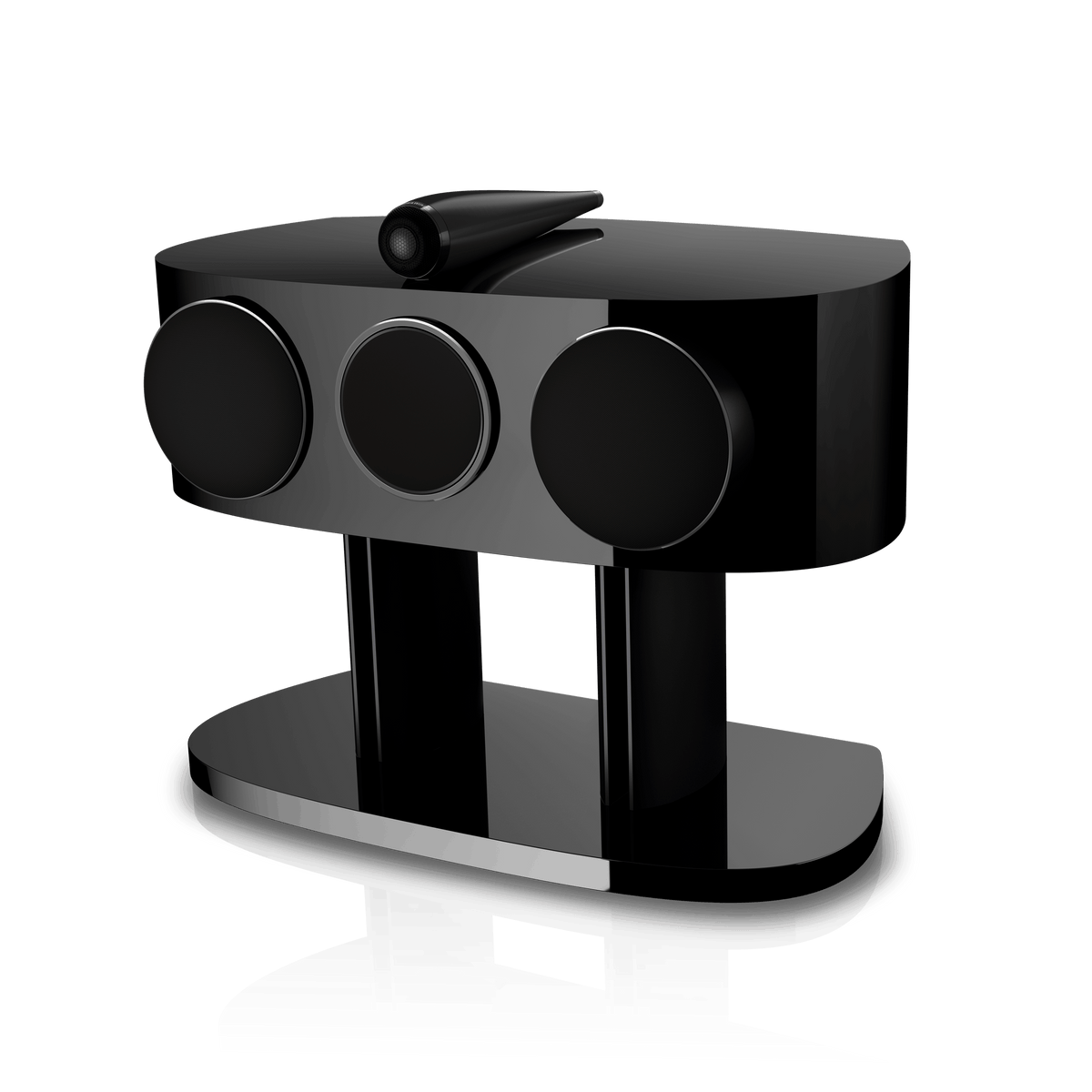 B&W HTM82 D5, Stealth Black, con griglia