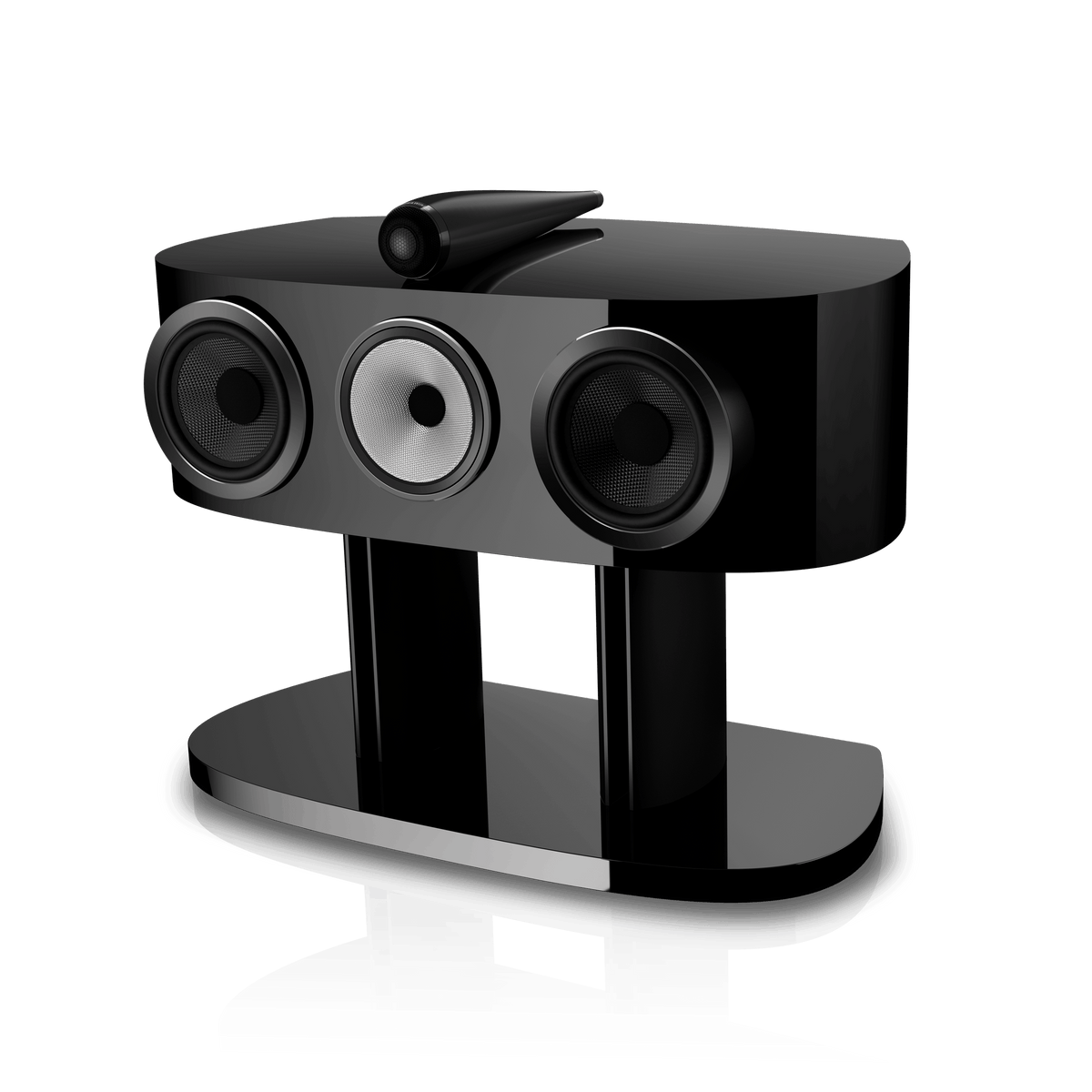 B&W HTM82 D5, Stealth Black, vista di tre quarti