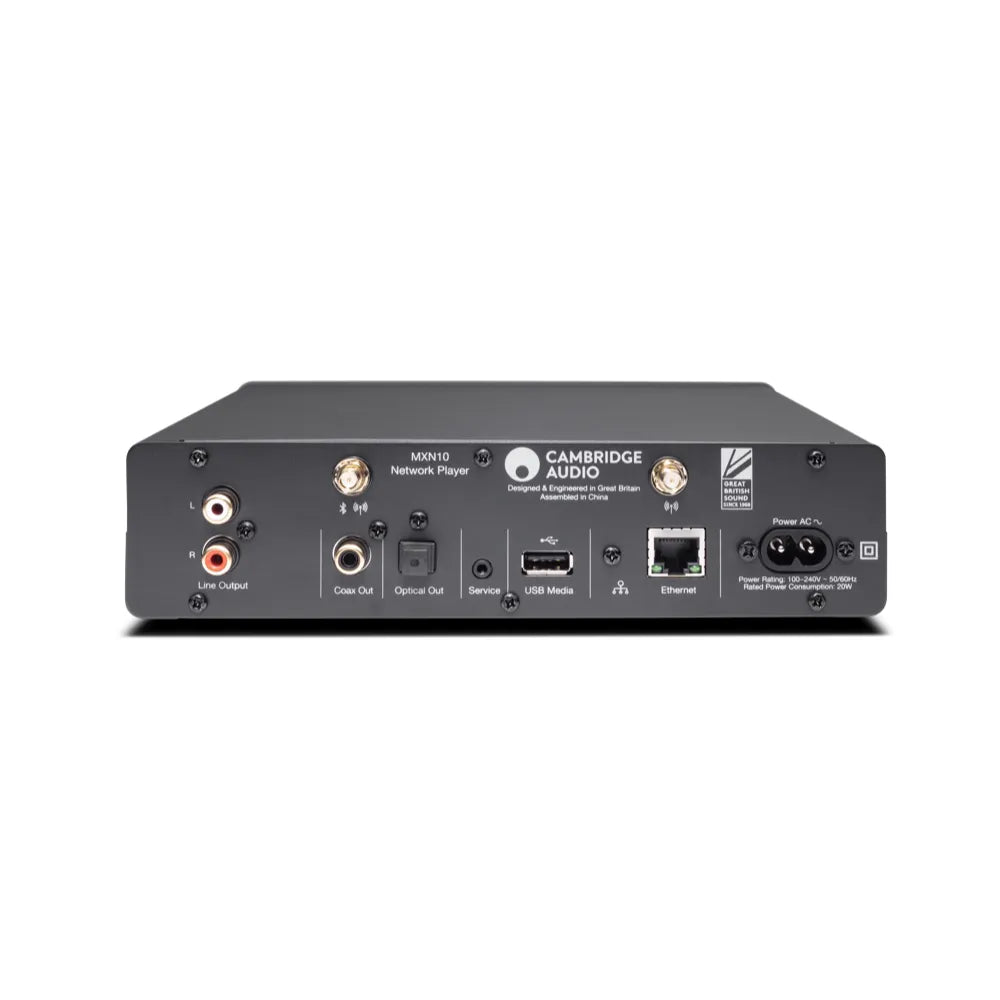 Cambridge Audio MXN10, vista posteriore