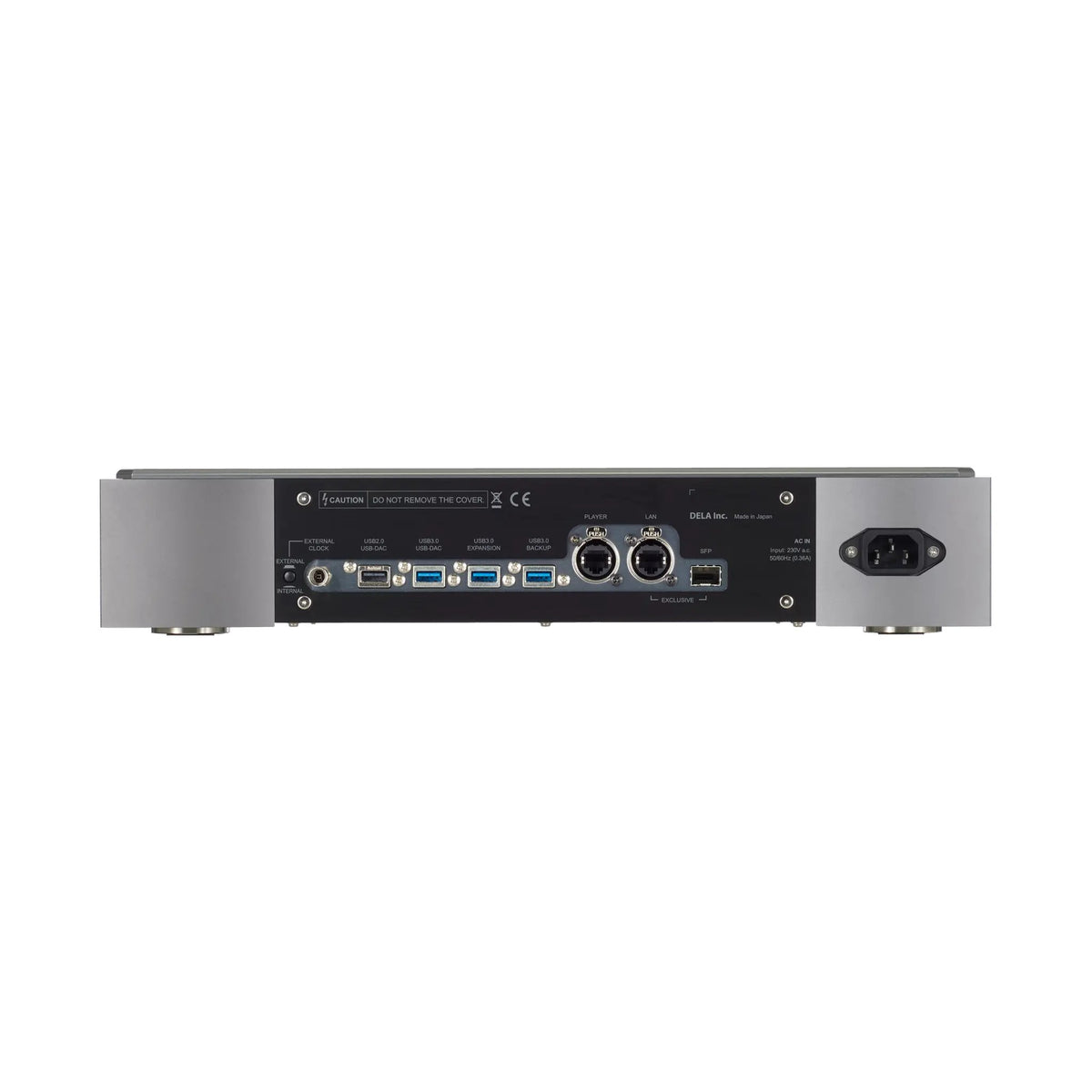 DELA N1-S40, Vista Posteriore Finitura Silver