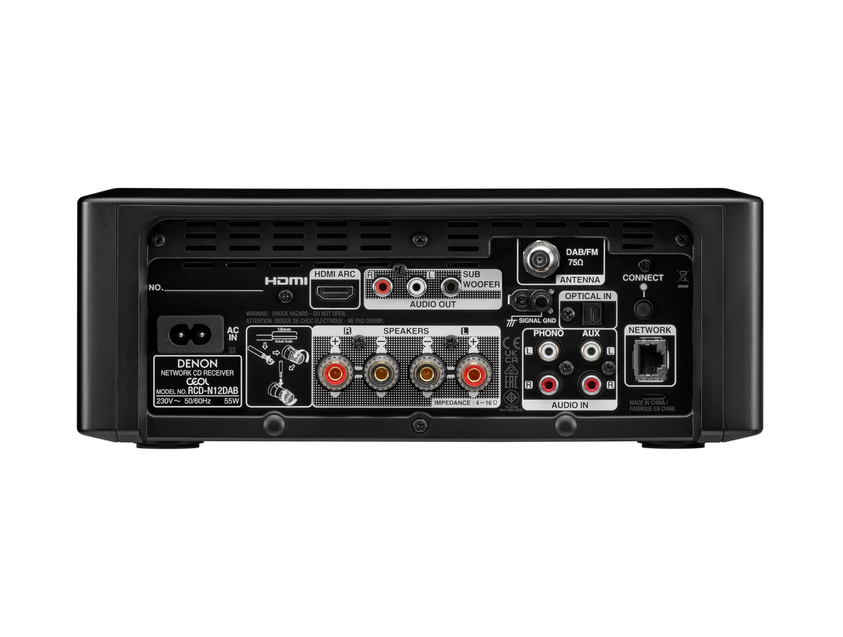 Denon CEOL N12 DAB — Vista posteriore