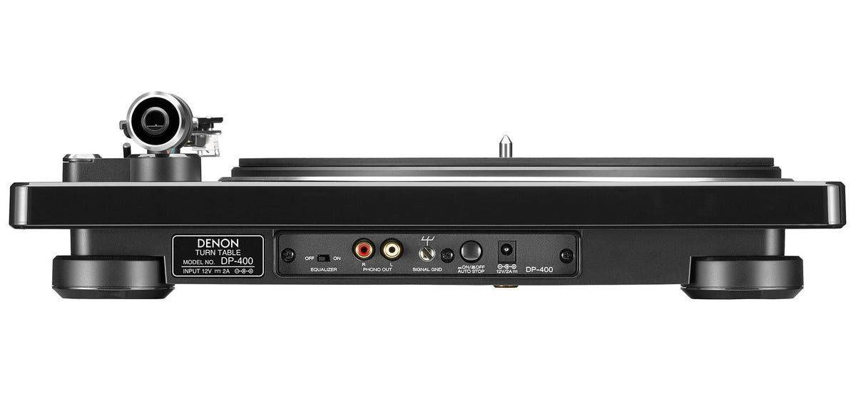 Denon DP-400 — Vista posteriore