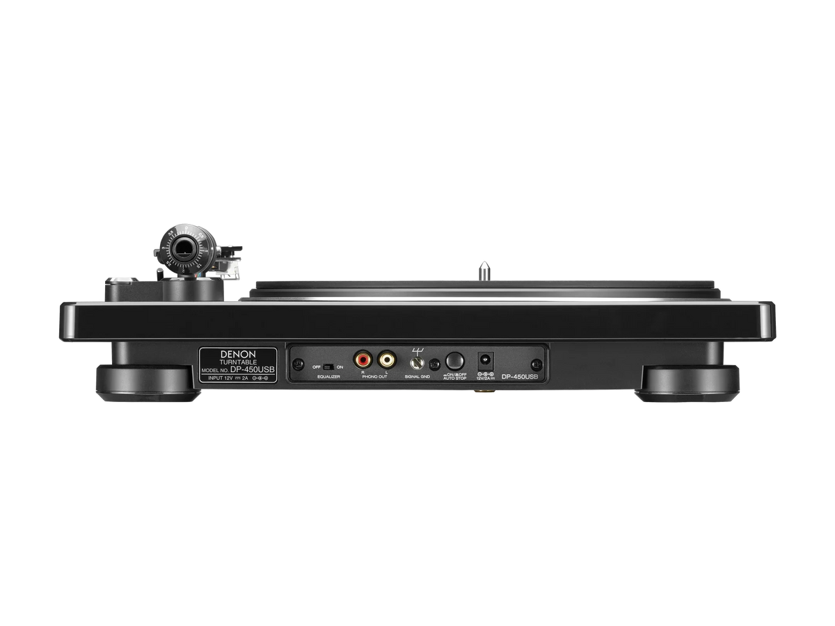 Denon DP-450USB, vista posteriore