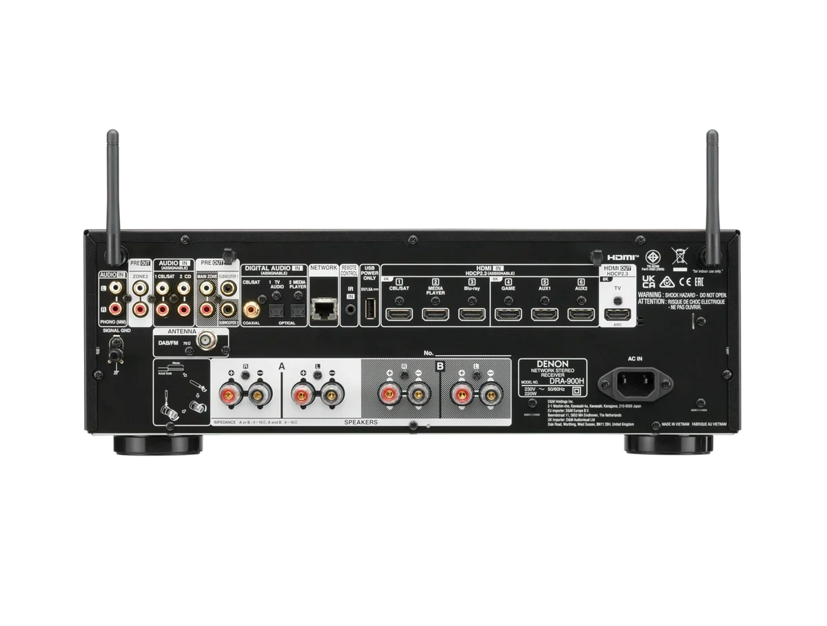 Denon DRA-900H — Vista posteriore