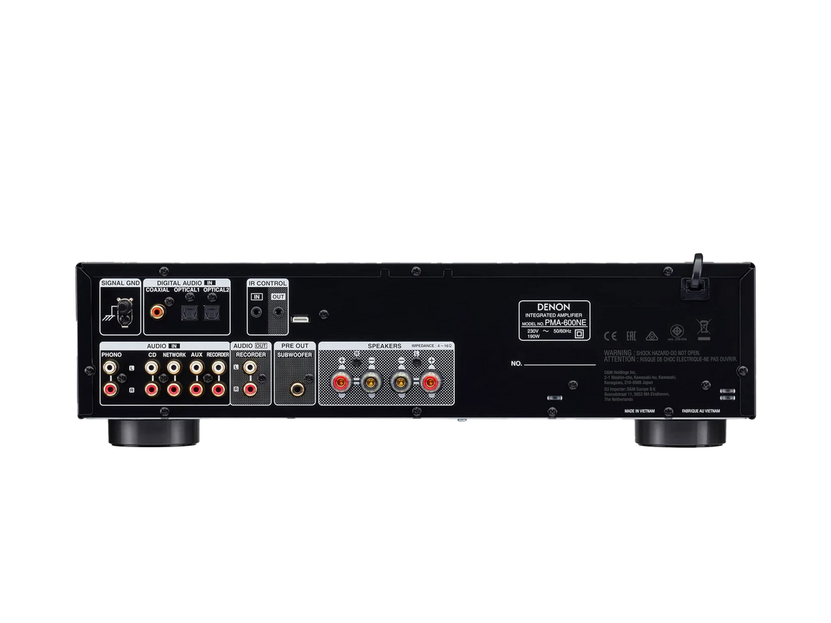 Denon PMA-600NE — Vista posteriore