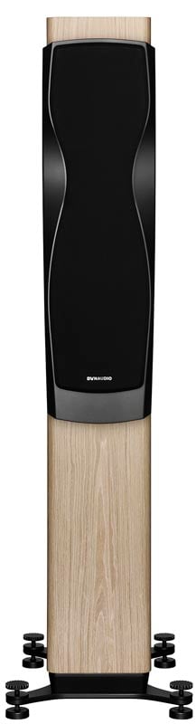Dynaudio Confidence 30, finitura Blonde Wood, vista frontale con la griglia