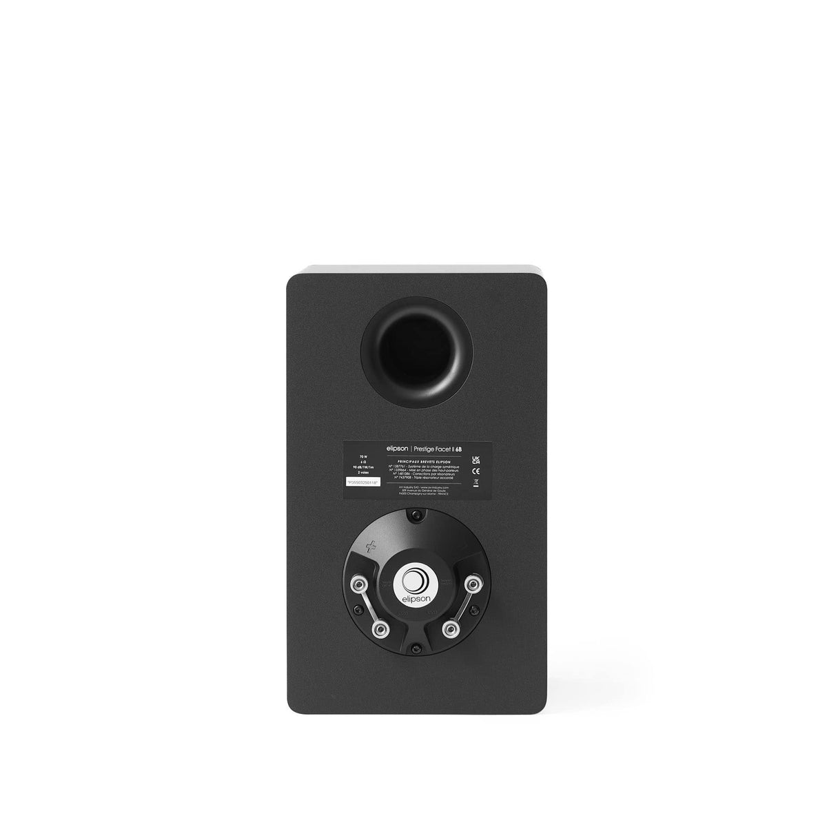 Elipson Prestige Facet II 6B, finitura nera, pannello posteriore