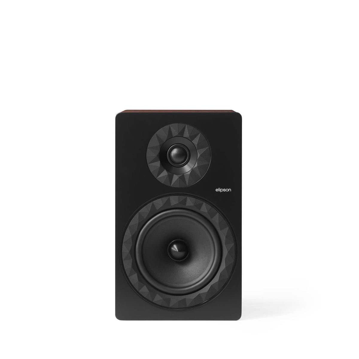 Elipson Prestige Facet II 8B, finitura nera, vista frontale senza griglia