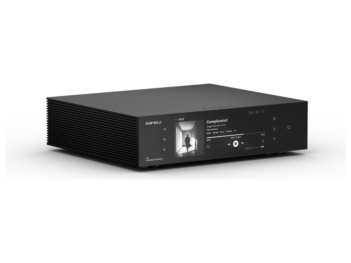 Eversolo T10 — 3/4 da sinistra