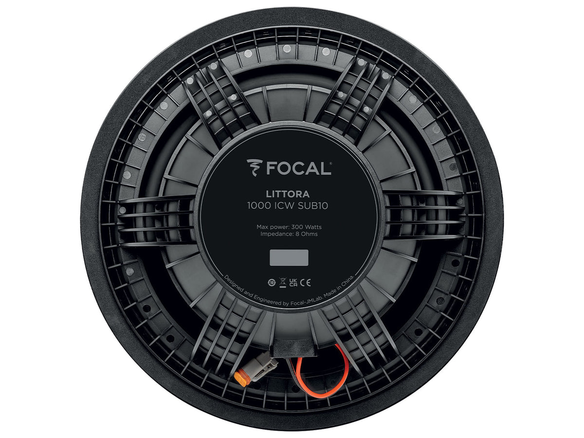 Focal Littora 1000 ICW10 SUB, vista posteriore, connessioni