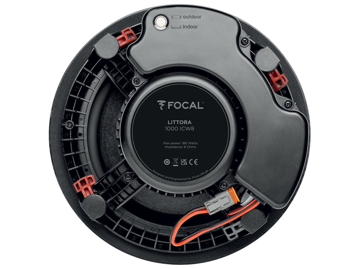 Focal Littora 1000 ICW8, vista posteriore, connessioni
