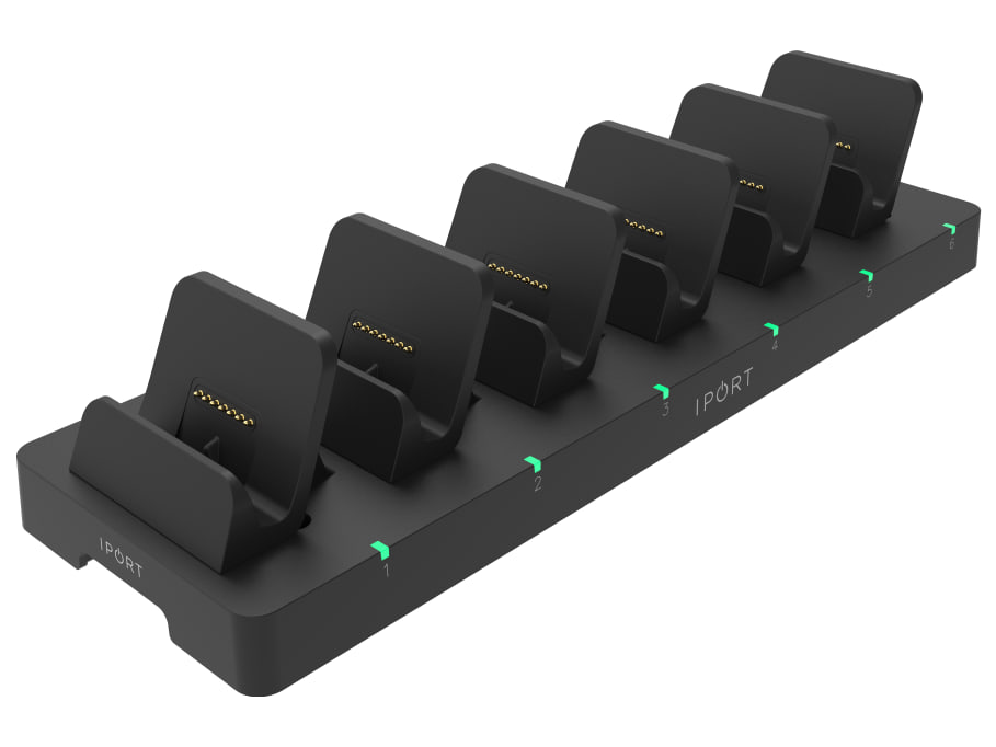 IPORT CONNECT PRO Multidock 6 — Altra vista di tre quarti