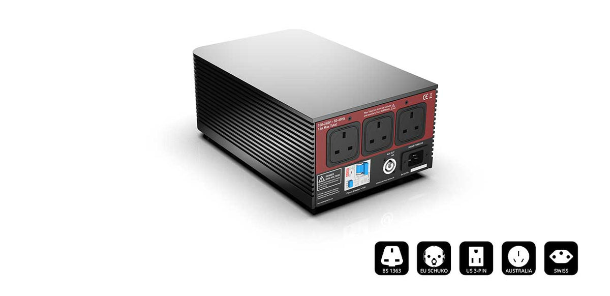 IsoTek V5 Titan, vista posteriore
