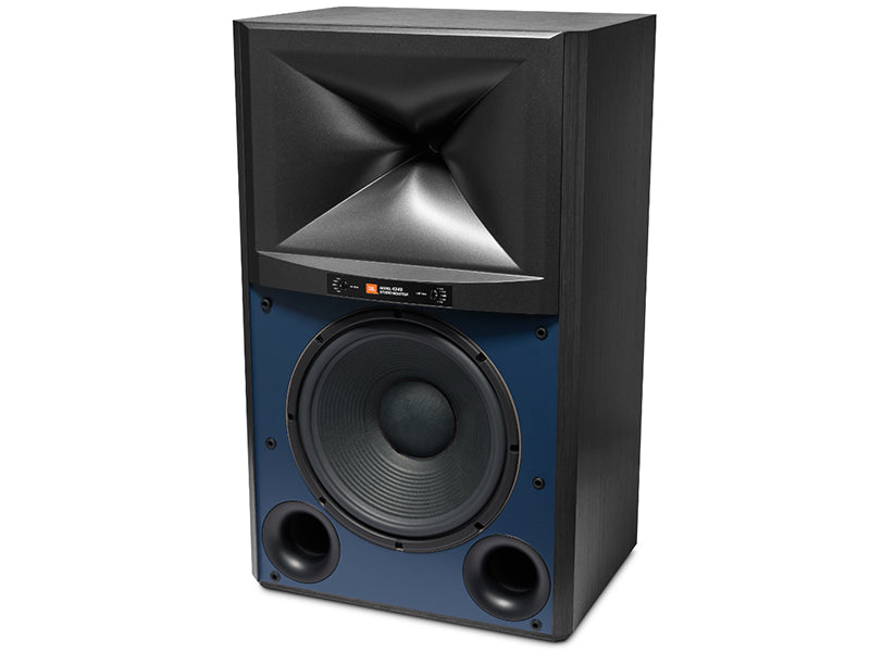 JBL 4349, Nero, vista di tre quarti senza griglia