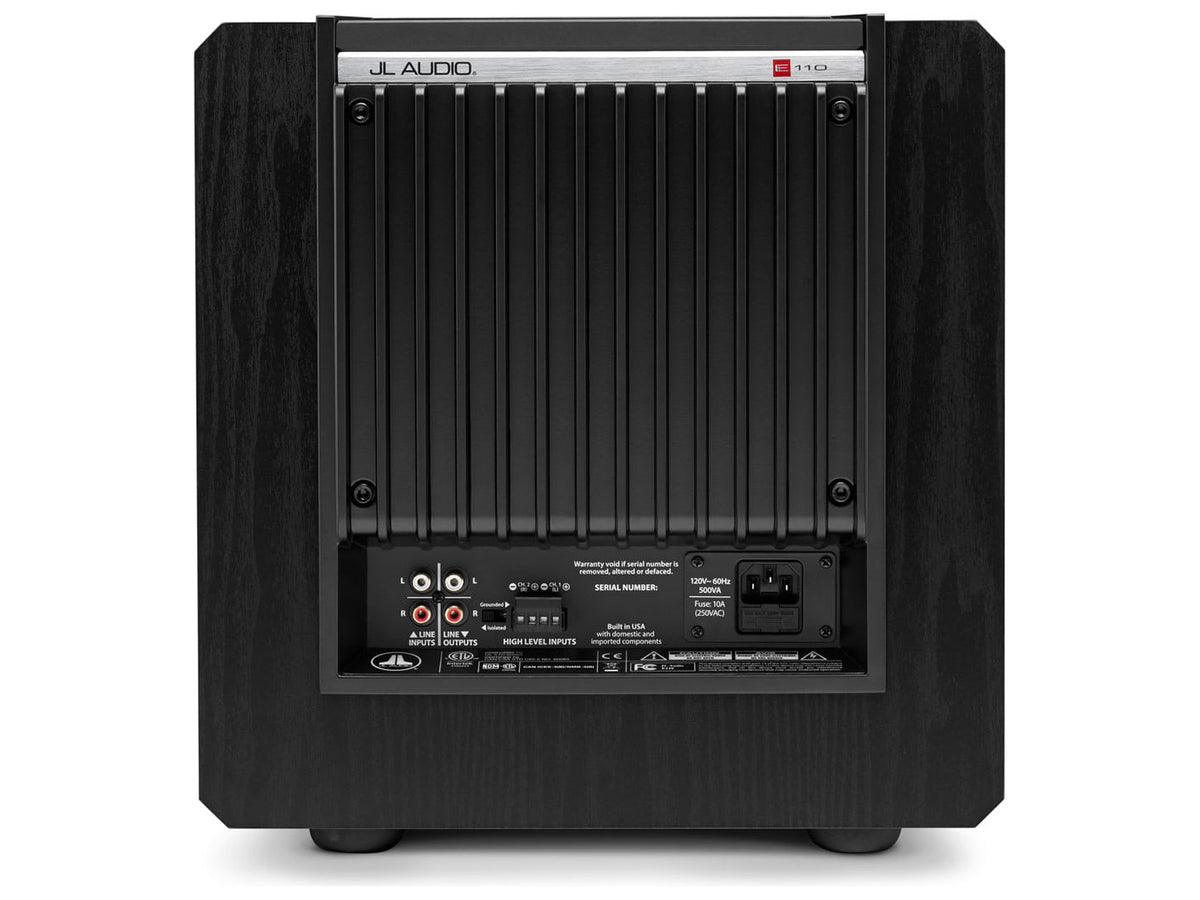 JL Audio E-Sub e110 — Vista posteriore